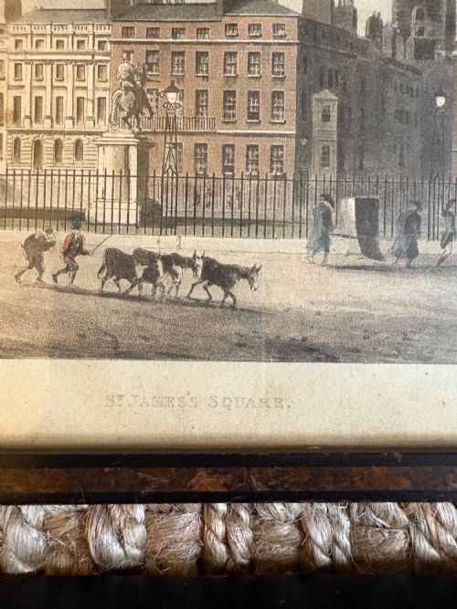 A GROUP OF 9 19THC RUDOLPH ACKERMANN'S LONDON LANDMARKS COLOURED AQUATINT 24CM - ADDITIONAL PHOTO 5