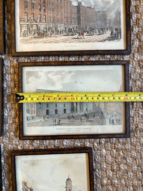 A GROUP OF 9 19THC RUDOLPH ACKERMANN'S LONDON LANDMARKS COLOURED AQUATINT 24CM - ADDITIONAL PHOTO 17