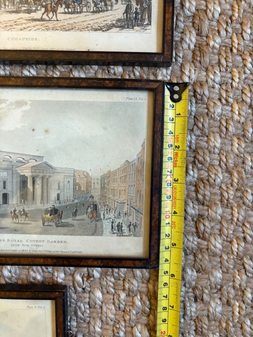 A GROUP OF 9 19THC RUDOLPH ACKERMANN'S LONDON LANDMARKS COLOURED AQUATINT 24CM - ADDITIONAL PHOTO 18