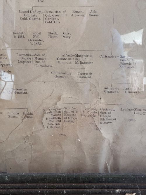 AN EARLY 20THC ANTIQUE GENEALOGY OF MACKINNON CLAN 9TH TO 19THC FRAMED 153CM - ADDITIONAL PHOTO 9