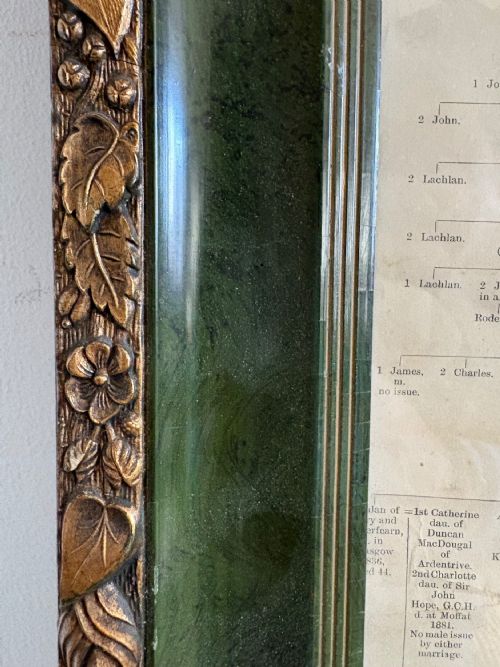 AN EARLY 20THC ANTIQUE GENEALOGY OF MACKINNON CLAN 9TH TO 19THC FRAMED 153CM - ADDITIONAL PHOTO 11