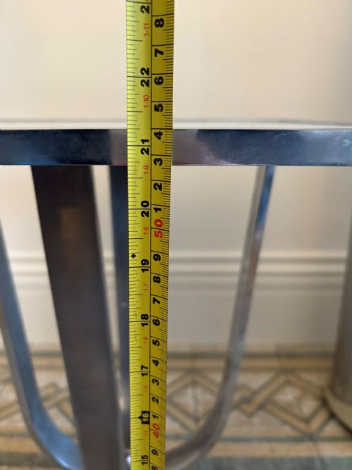 A FRENCH ART DECO MIRROR TOP SIDE OR END TABLE C1920S 49CM SQ TOP - ADDITIONAL PHOTO 10