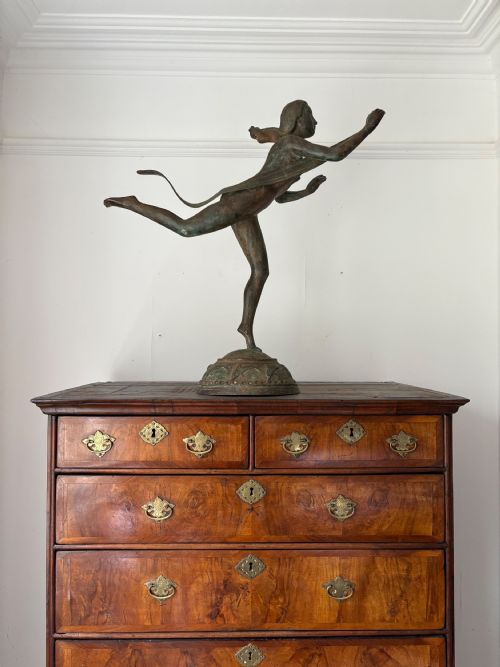 after paul manship 18851966 atalanta patinated bronze on brass sculpture 72cm - CATEGORY: ANTIQUE SCULPTURES - DATED 1920