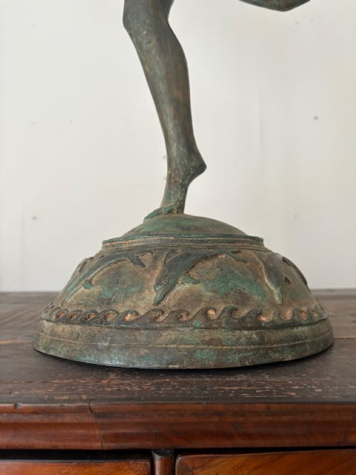AFTER PAUL MANSHIP 18851966 ATALANTA PATINATED BRONZE ON BRASS SCULPTURE 72CM - ADDITIONAL PHOTO 2