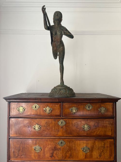 AFTER PAUL MANSHIP 18851966 ATALANTA PATINATED BRONZE ON BRASS SCULPTURE 72CM - ADDITIONAL PHOTO 3