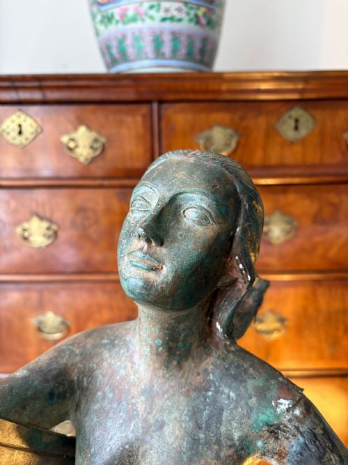 AFTER PAUL MANSHIP 18851966 ATALANTA PATINATED BRONZE ON BRASS SCULPTURE 72CM - ADDITIONAL PHOTO 4