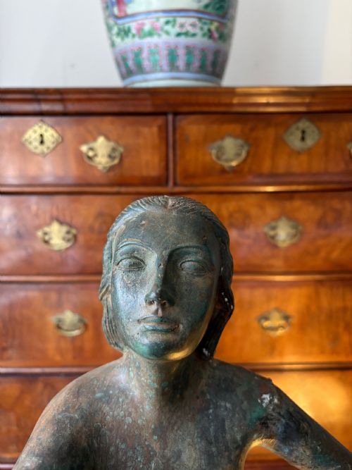 AFTER PAUL MANSHIP 18851966 ATALANTA PATINATED BRONZE ON BRASS SCULPTURE 72CM - ADDITIONAL PHOTO 5