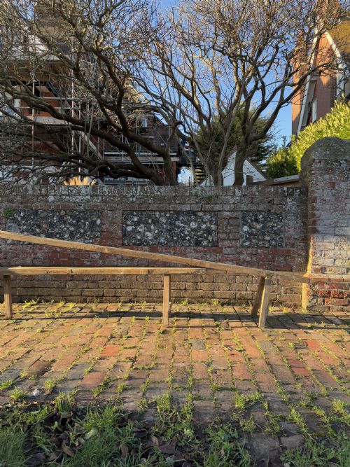 A PAIR OF FRENCH EARLY 20TH CENTURY PROVINCIAL OAK TRESTLE BENCHES 346CM - ADDITIONAL PHOTO 12