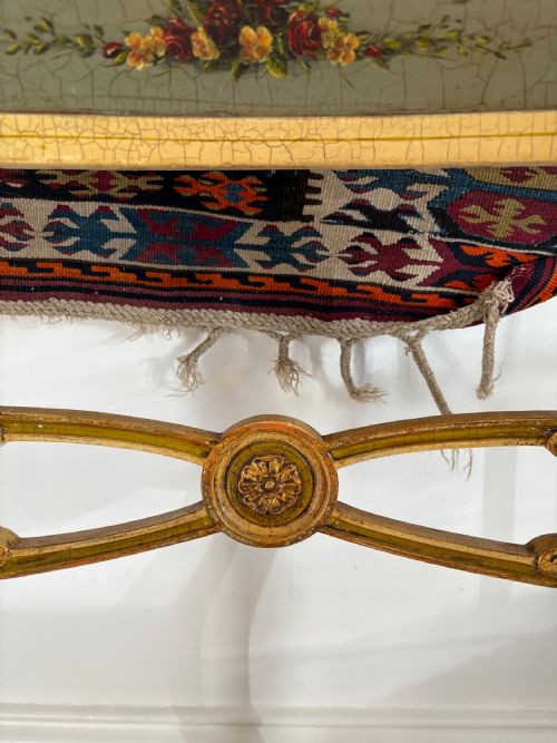 A 19TH CENTURY HAND PAINTED EMPIRE CHAIR POSSIBLY SWEDISH - ADDITIONAL PHOTO 10