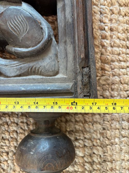 AN EARLY 19TH CENTURY CARVED OAK WINGED GRIFFIN FURNITURE FRAGMENT C1800 46CM - ADDITIONAL PHOTO 3