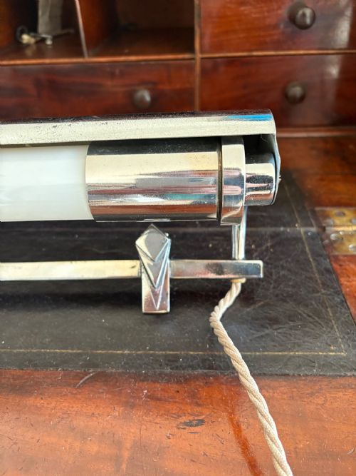ART DECO CHROME ADJUSTABLE WALL LIGHT C1920S RESTORED AND REWIRED 40CM - ADDITIONAL PHOTO 1