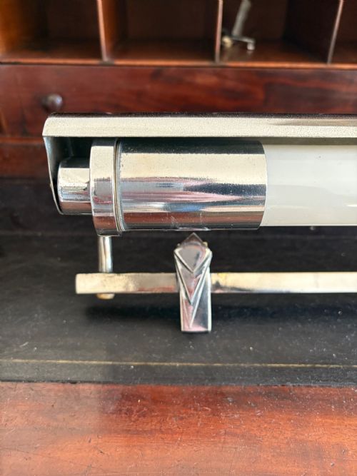 ART DECO CHROME ADJUSTABLE WALL LIGHT C1920S RESTORED AND REWIRED 40CM - ADDITIONAL PHOTO 4