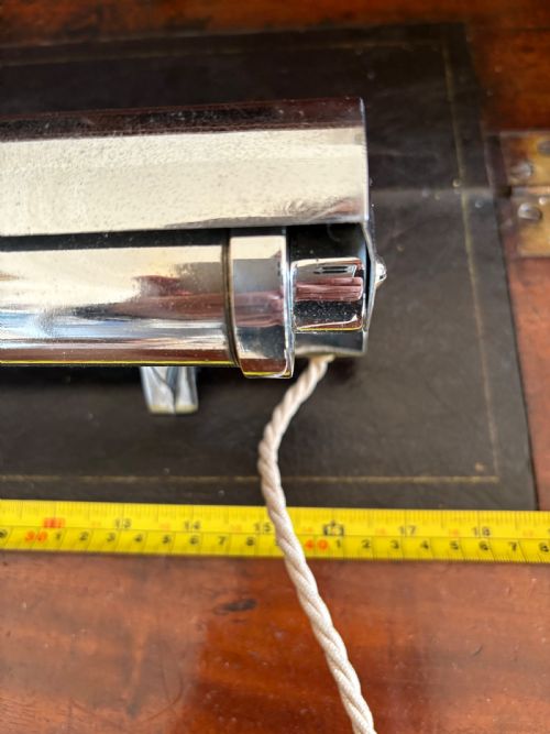 ART DECO CHROME ADJUSTABLE WALL LIGHT C1920S RESTORED AND REWIRED 40CM - ADDITIONAL PHOTO 12