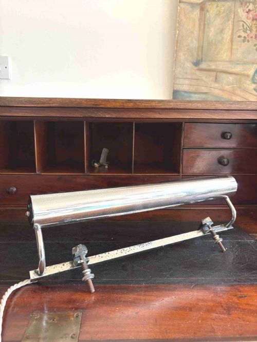 ART DECO CHROME ADJUSTABLE WALL LIGHT C1920S RESTORED AND REWIRED 40CM - ADDITIONAL PHOTO 9