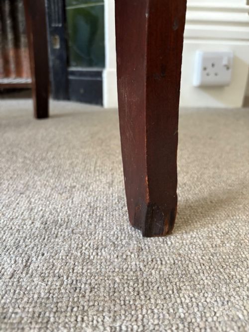 A REGENCY SCROLL ARM MAHOGANY CHAIR WITH LEATHER SEAT AND SABRE LEGS C1820 - ADDITIONAL PHOTO 11