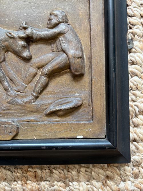 A 19THC FRAMED PLASTER PLAQUE LAW AND CHELSEA BREWERY INTEREST C1880 42CM WIDE - ADDITIONAL PHOTO 4