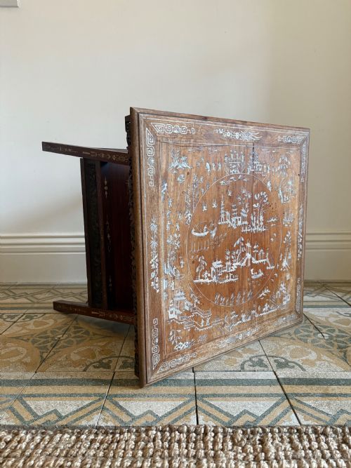 A CHINESE HARDWOOD BONEINLAID 2 TIER OCCASIONAL OR CENTRE TABLE C19001920 - ADDITIONAL PHOTO 3