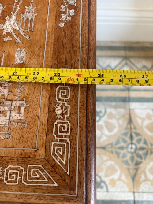 A CHINESE HARDWOOD BONEINLAID 2 TIER OCCASIONAL OR CENTRE TABLE C19001920 - ADDITIONAL PHOTO 13