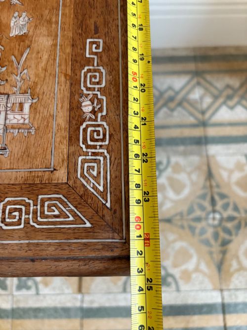 A CHINESE HARDWOOD BONEINLAID 2 TIER OCCASIONAL OR CENTRE TABLE C19001920 - ADDITIONAL PHOTO 14