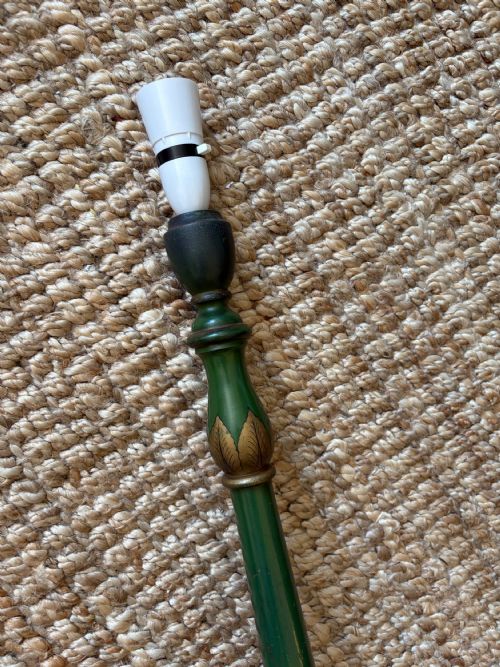 EARLY TO MID 20THC GREEN LACQUER CHINOISERIE FLOOR LAMP 157CM C192040S - ADDITIONAL PHOTO 7