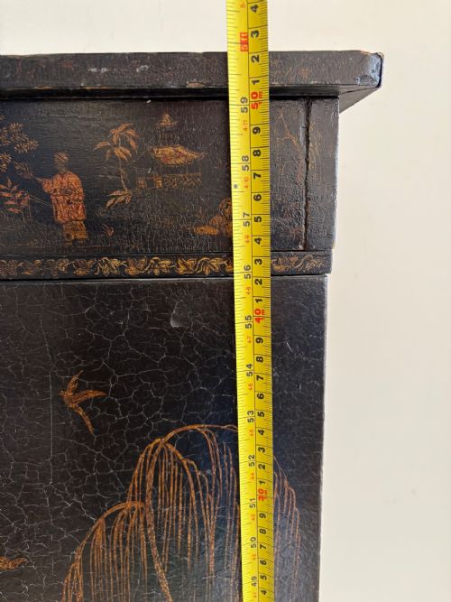 A CHINOISERIE 2 DOOR LACQUER CABINET ON STAND C193050S 152CM TALL - ADDITIONAL PHOTO 10