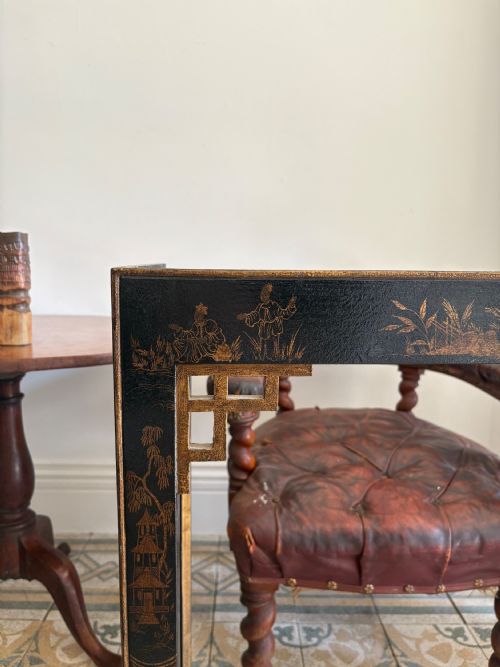 A CHINOISERIE 2 DOOR LACQUER CABINET ON STAND C193050S 152CM TALL - ADDITIONAL PHOTO 13