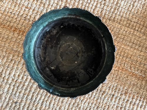 EDWARDIAN ANTIQUE COPPER JARDINIRE OR ICE BUCKET C1900 25CM DIAMETER - ADDITIONAL PHOTO 3