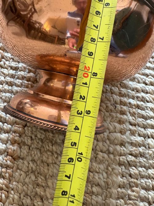 EDWARDIAN ANTIQUE COPPER JARDINIRE OR ICE BUCKET C1900 25CM DIAMETER - ADDITIONAL PHOTO 11