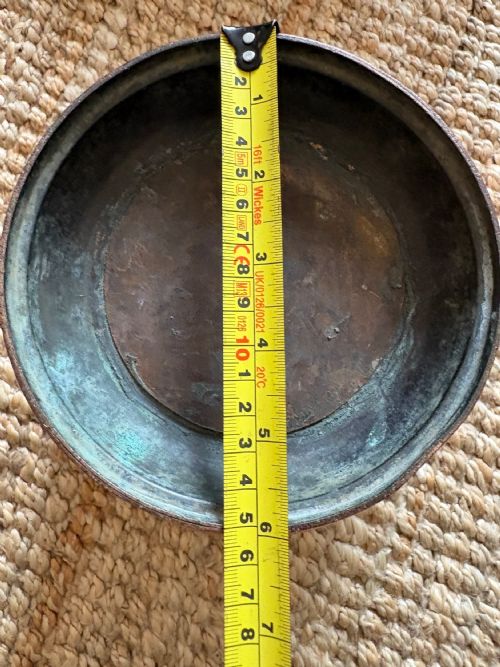 EDWARDIAN ANTIQUE COPPER JARDINIRE OR ICE BUCKET C1900 25CM DIAMETER - ADDITIONAL PHOTO 12