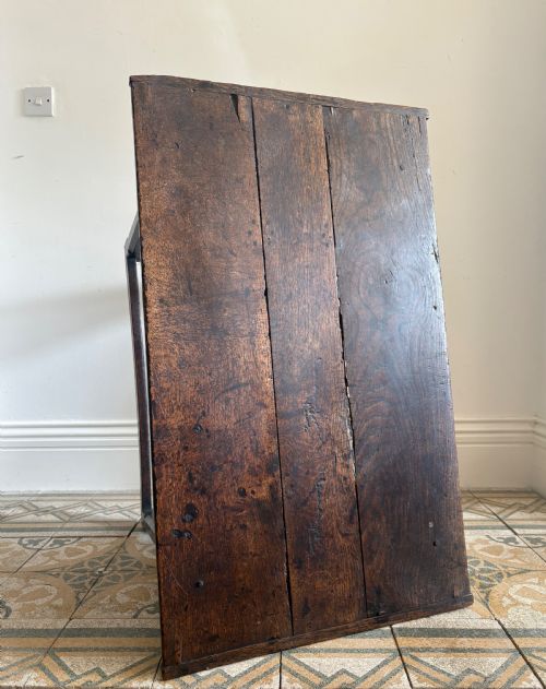 A 17THC PROVINCIAL ENGLISH OAK SIDE TABLE C1650 RECTANGULAR 3 PLANK TOP 101CM - ADDITIONAL PHOTO 13