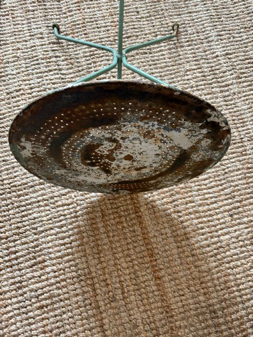 FRENCH ANTIQUE WROUGHT IRON BISTRO GARDEN TABLE CIRCA 1920S 70CM TALL - ADDITIONAL PHOTO 5
