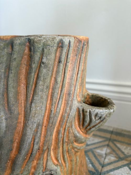 FAUX BOIS BUFF TERRACOTTA ANTIQUE STRAWBERRY PLANTER 42CM C1900 - ADDITIONAL PHOTO 4