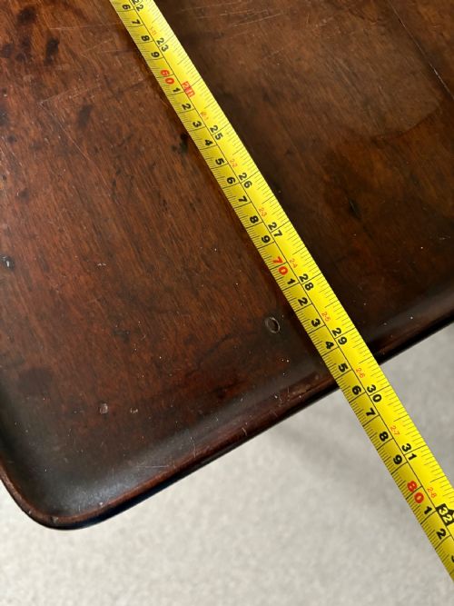 AN EARLY 19TH CENTURY CUBAN MAHOGANY SILVER TABLE CABRIOLE LEGS AND TRIFID FEET 75CM - ADDITIONAL PHOTO 11
