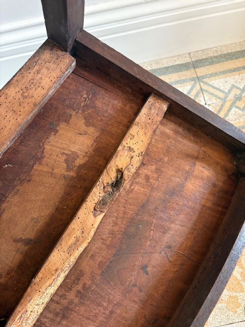 EARLY 19THC REGENCY OPEN ARM DRY BEECH AND ELM COUNTRY CHAIR C1820 DISH SEAT - ADDITIONAL PHOTO 8