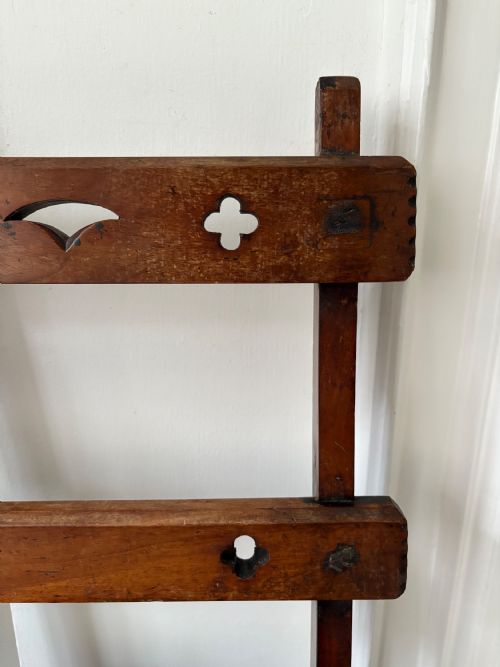 LATE 19TH CENTURY GOTHIC REVIVAL METAMORPHIC CHAIR TO LIBRARY STEPS C1880 - ADDITIONAL PHOTO 8