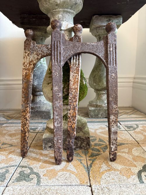 a pair of hand forged early 19th century estate made iron boot scrapers 44cm - CATEGORY: ANTIQUE MISCELLANEOUS - DATED REGENCY