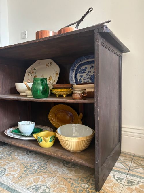 EARLY 20THC ENGLISH FREESTANDING ANTIQUE SHOP COUNTER 119CM WIDE C19001920 - ADDITIONAL PHOTO 3