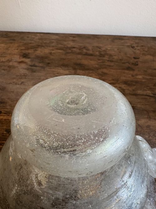 A MURANO 1920SART DECO HAND BLOWN IRIDESCENT SCAVO GLASS BOWL 23CMTWIN HANDLE - ADDITIONAL PHOTO 5