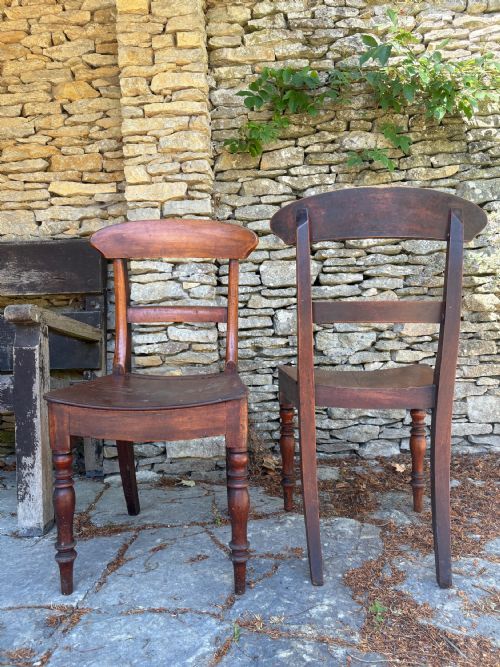 A PAIR OF EARLY 19TH CENTURY REGENCY FRUITWOOD COUNTRY CHAIR C1820 DISH SEAT - ADDITIONAL PHOTO 10