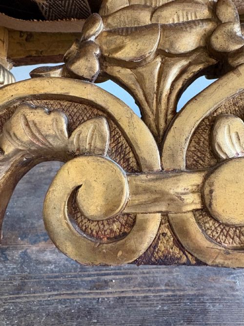 FRENCH EARLY 19TH CENTURY GILTWOOD TAPESTRY STOOL LOUIS X1V STYLE 57CM - ADDITIONAL PHOTO 12