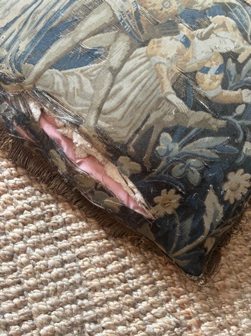FRENCH EARLY 19TH CENTURY GILTWOOD TAPESTRY STOOL LOUIS X1V STYLE 57CM - ADDITIONAL PHOTO 18