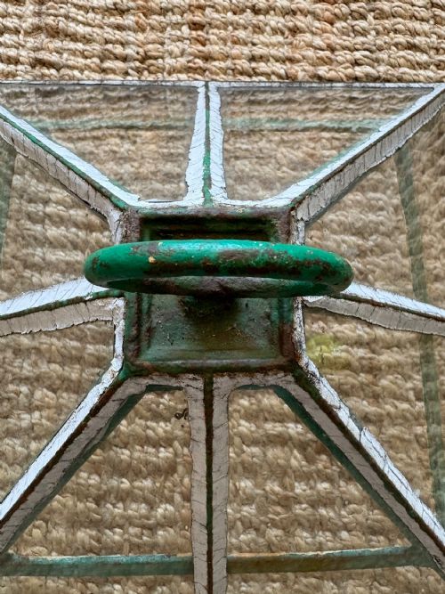 A 19TH CENTURY ENGLISH CAST IRON AND GLASS GARDEN CLOCHE 46CM RARE MODEL - ADDITIONAL PHOTO 10