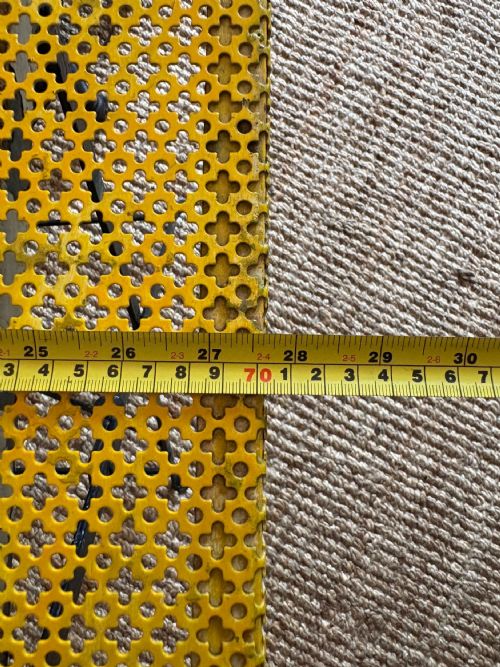 FRENCH ANTIQUE PIERCED IRON TOP BISTRO GARDEN TABLE CIRCA 1920S 70CM WIDE - ADDITIONAL PHOTO 2