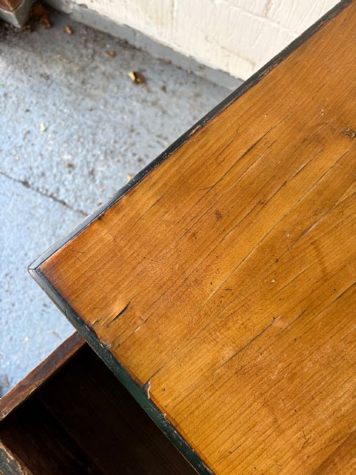 EARLY 19TH CENTURY CHERRYWOOD BIEDERMEIER 3 DRAWER COMMODE CHEST 128CM C1820 - ADDITIONAL PHOTO 10