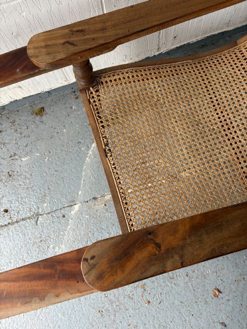 A PAIR OF ORIGINAL ANGLO INDIAN TEAK AND CANE PLANTATION CHAIRS CIRCA 19101920 - ADDITIONAL PHOTO 7