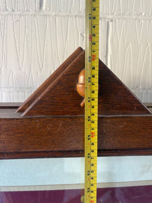 ETON COLLEGE ORIGINAL 1920S OAK FRAME 3 PANEL DEBATING AND POLITICAL SOCIETY SCREEN - ADDITIONAL PHOTO 12