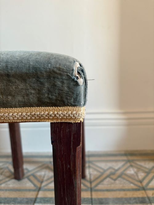 ORIGINAL KING GEORGE VI CORONATION STOOL 1937 LIMED OAK BY WARING GILLOW - ADDITIONAL PHOTO 5