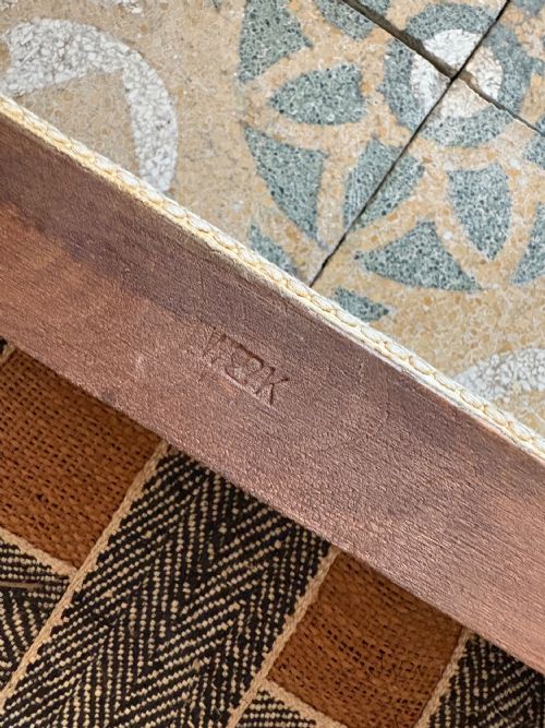 ORIGINAL KING GEORGE VI CORONATION STOOL 1937 LIMED OAK BY WARING GILLOW - ADDITIONAL PHOTO 8