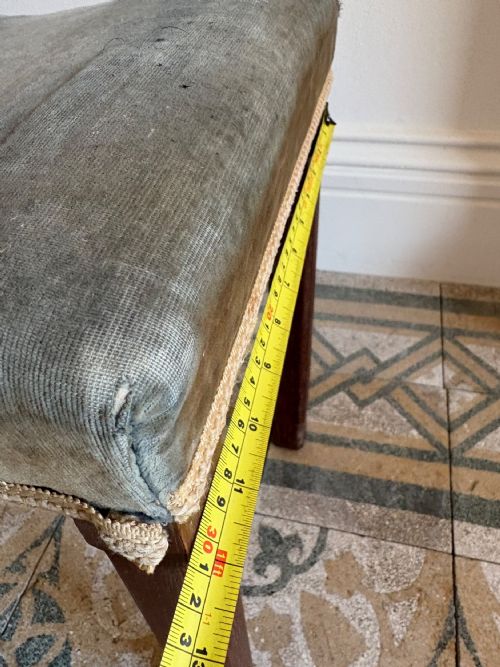 ORIGINAL KING GEORGE VI CORONATION STOOL 1937 LIMED OAK BY WARING GILLOW - ADDITIONAL PHOTO 12