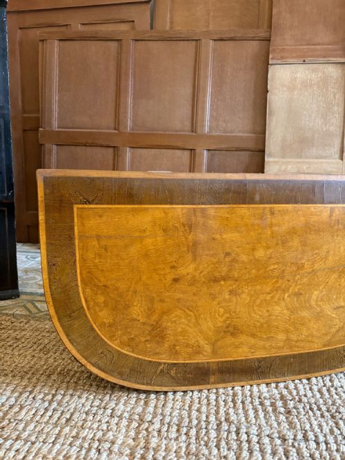 A GEORGE 111 SATINWOOD AND ROSEWOOD DEMI LUNE CARD TABLE HEPPLEWHITE PERIOD - ADDITIONAL PHOTO 13